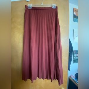 J. Crew Pleated Midi Skirt